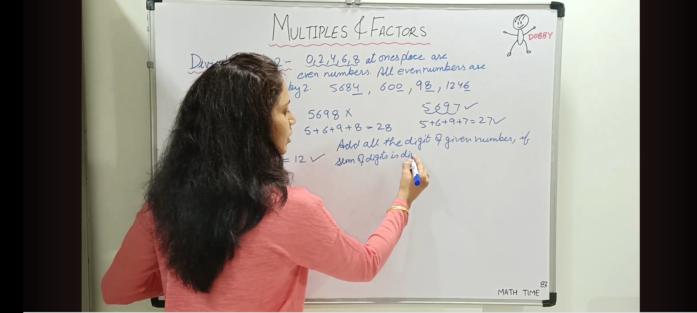 Alka Ma'am with digital whiteboard